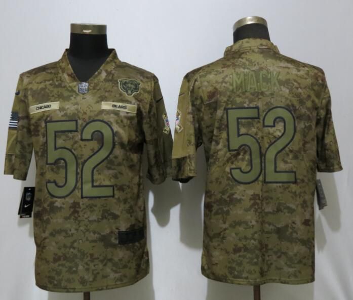 Men Chicago Bears #52 Mack Nike Camo Salute to Service Limited NFL Jerseys->los angeles rams->NFL Jersey